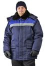 Куртка зимняя "УРАЛ" цвет: т.синий/василек